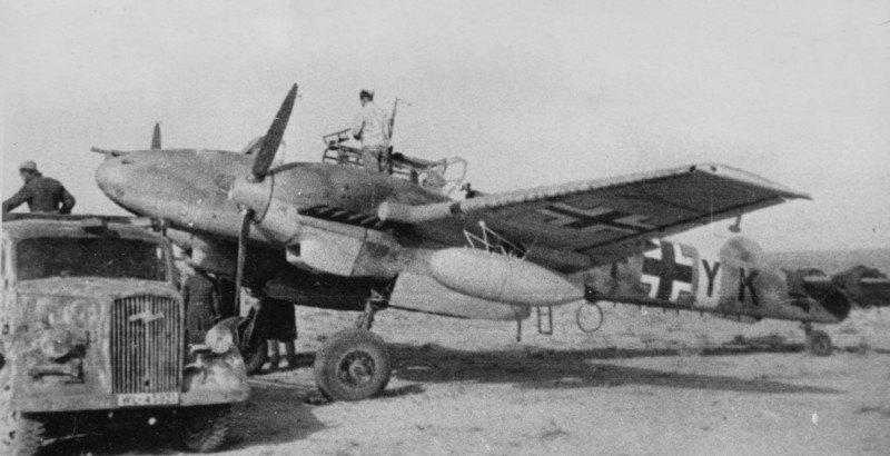 Bf 110 in the desert