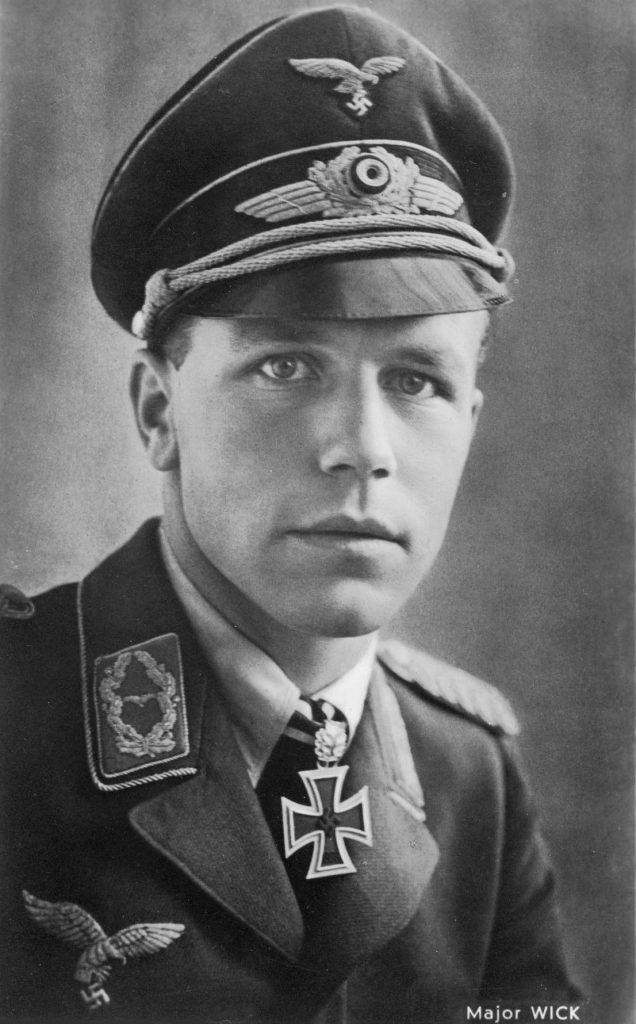 Helmut Wick after being awarded Oakleaves to his Knight's Cross.